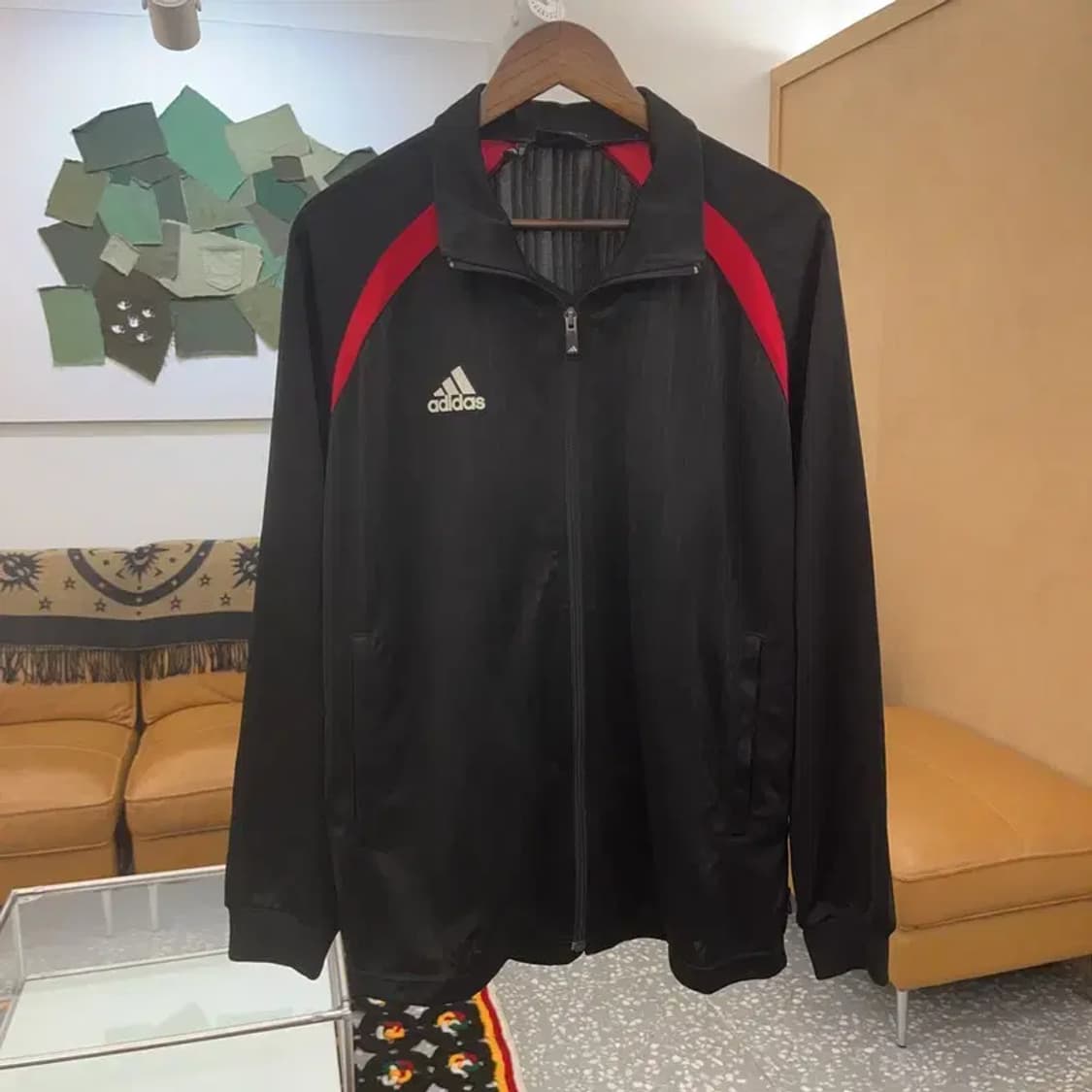 아디다스 스포티 백로고 배색 트랙탑 져지 집업 L C06776 상품이미지3