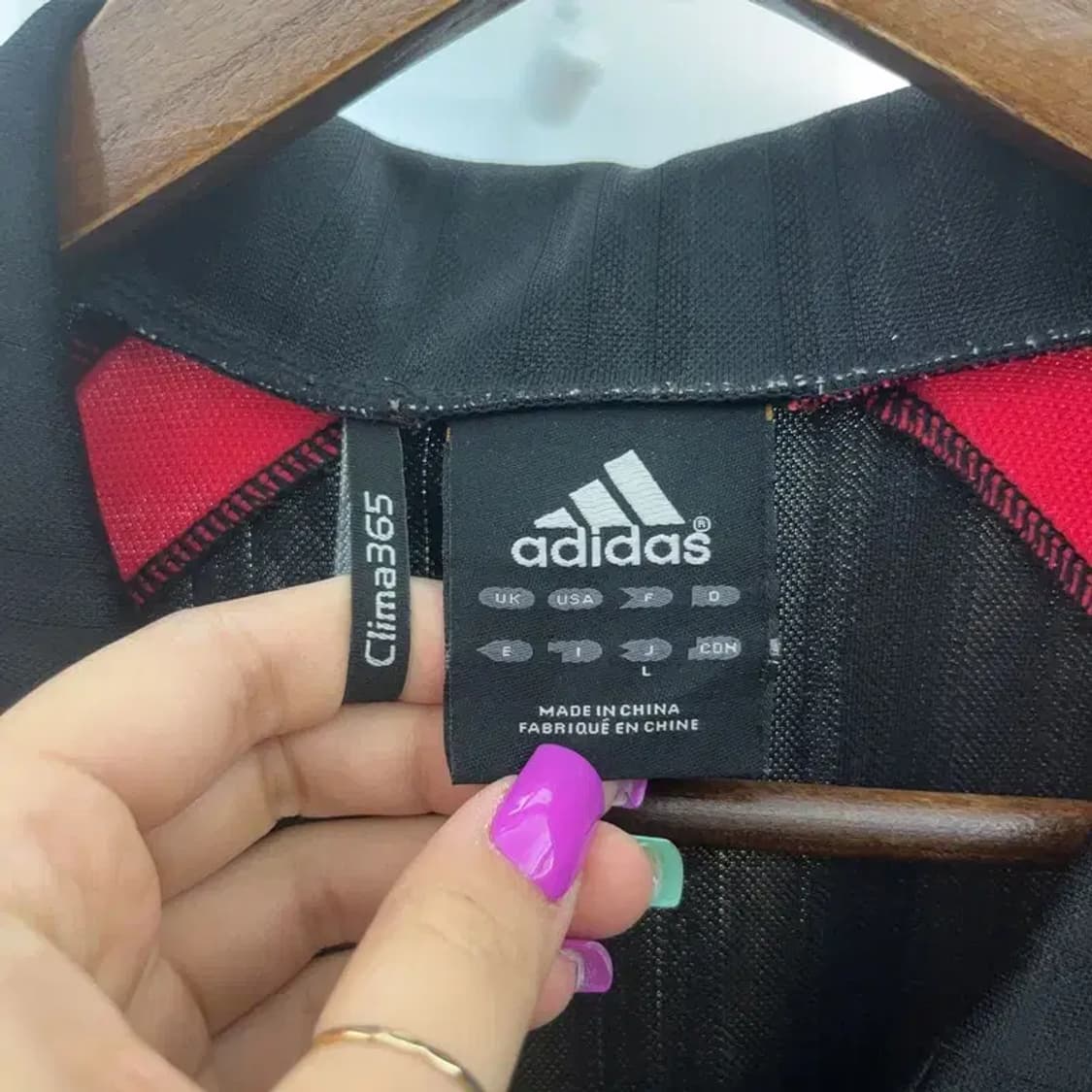 아디다스 스포티 백로고 배색 트랙탑 져지 집업 L C06776 상품이미지5