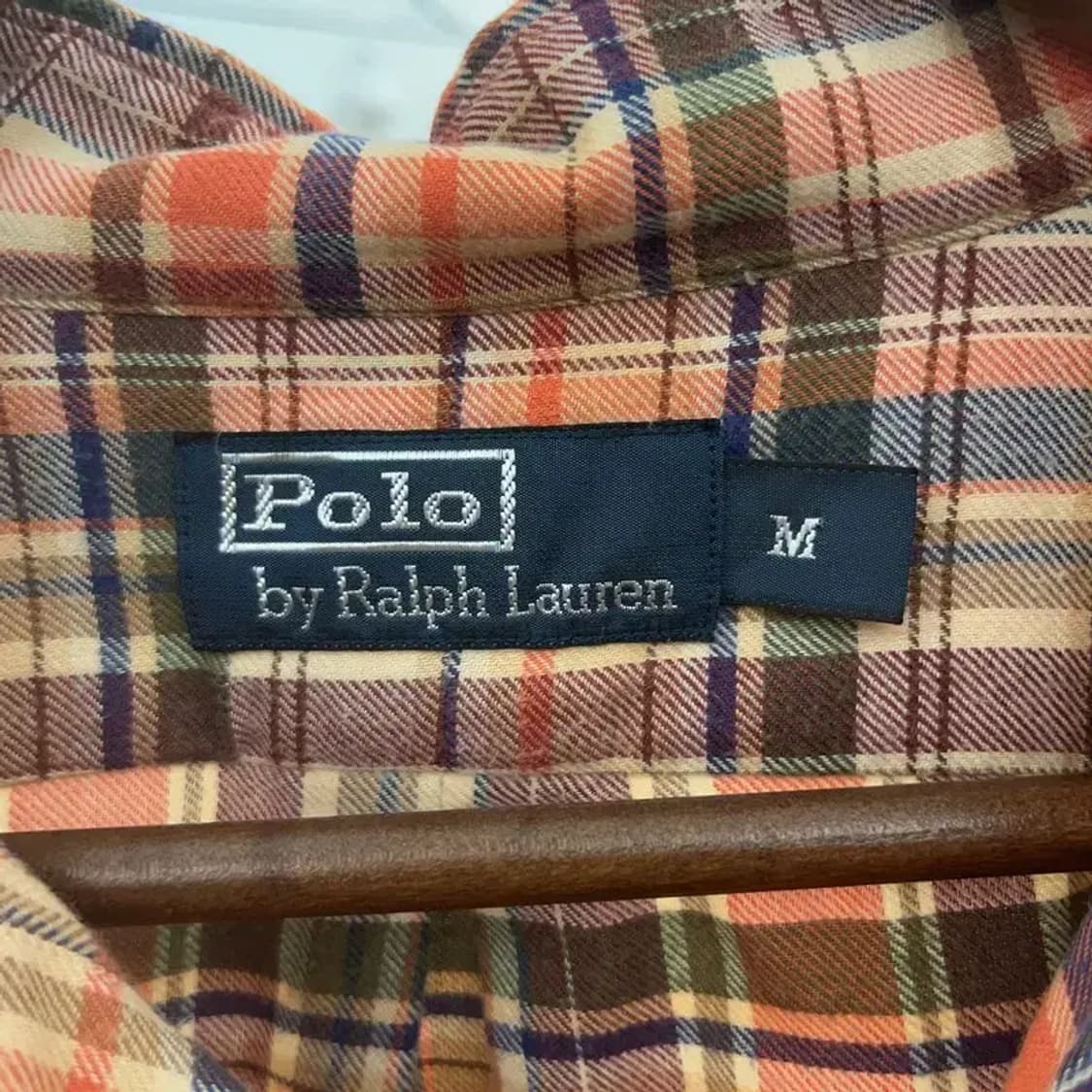 폴로 랄프로렌 레트로 파머룩 엘보패치 체크 셔츠 M C06766 상품이미지5