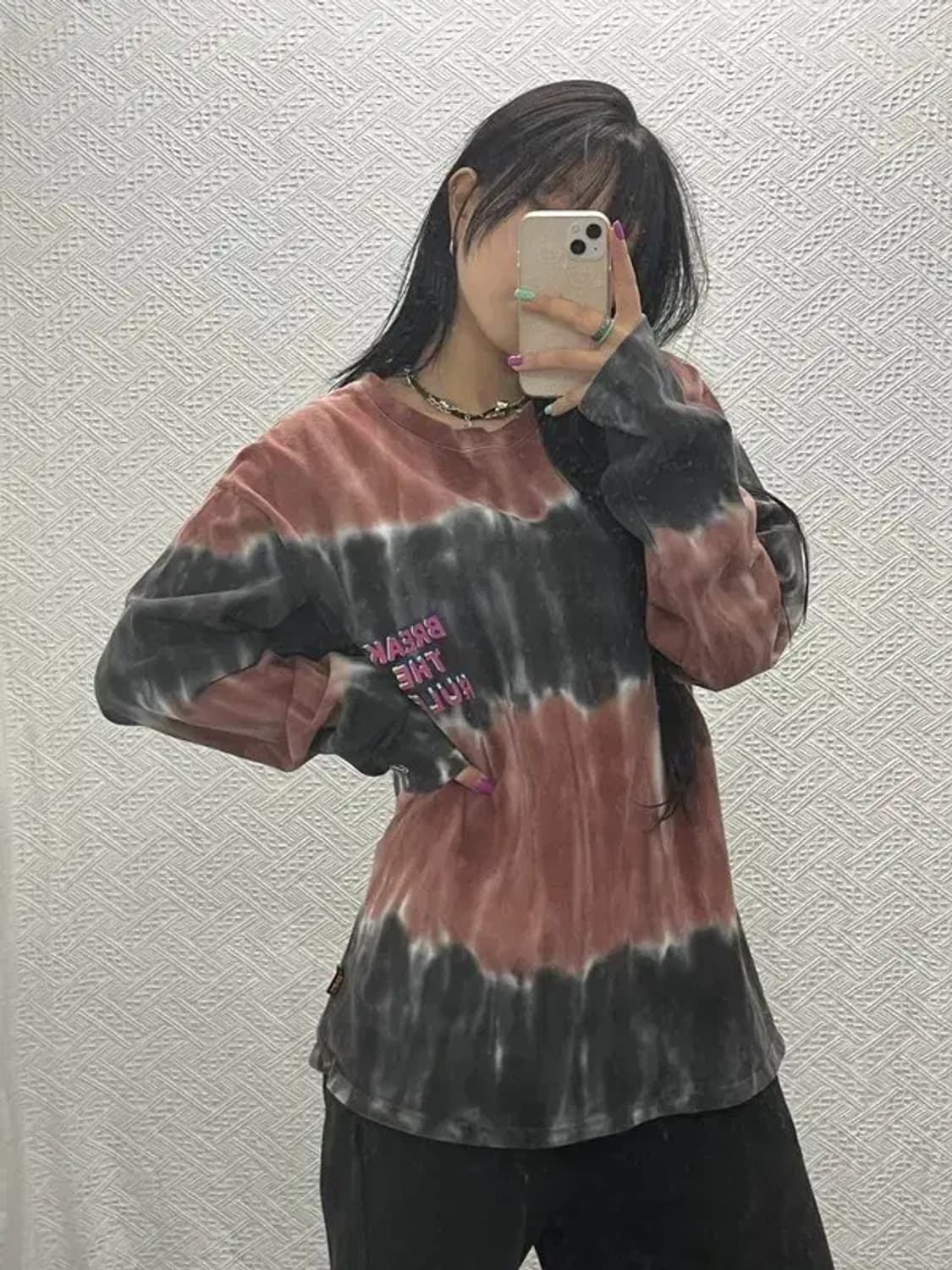 빈티지 스트릿 힙합 타이다이 나염 롱슬리브 M C06786 상품이미지1