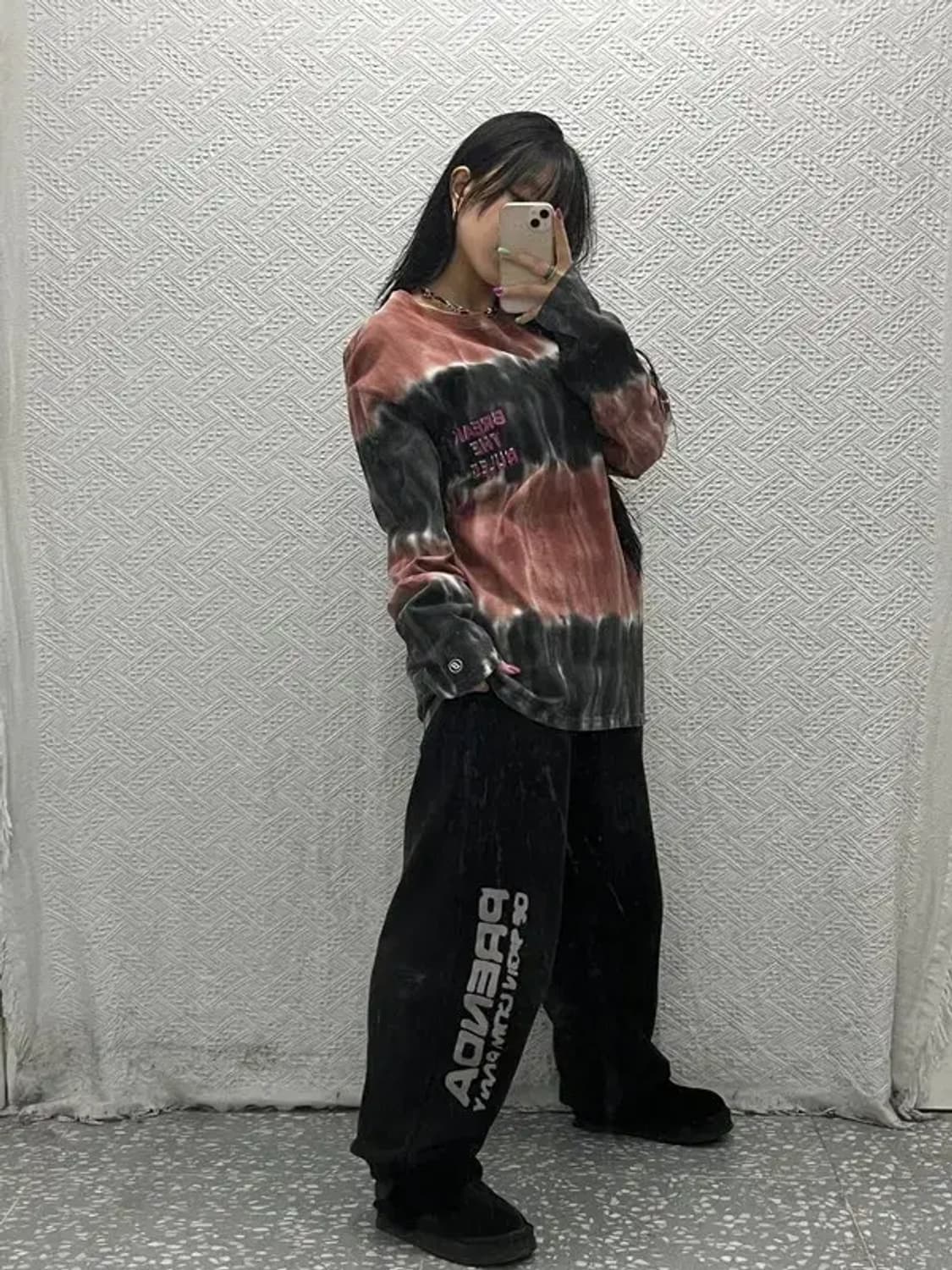 빈티지 스트릿 힙합 타이다이 나염 롱슬리브 M C06786 상품이미지2