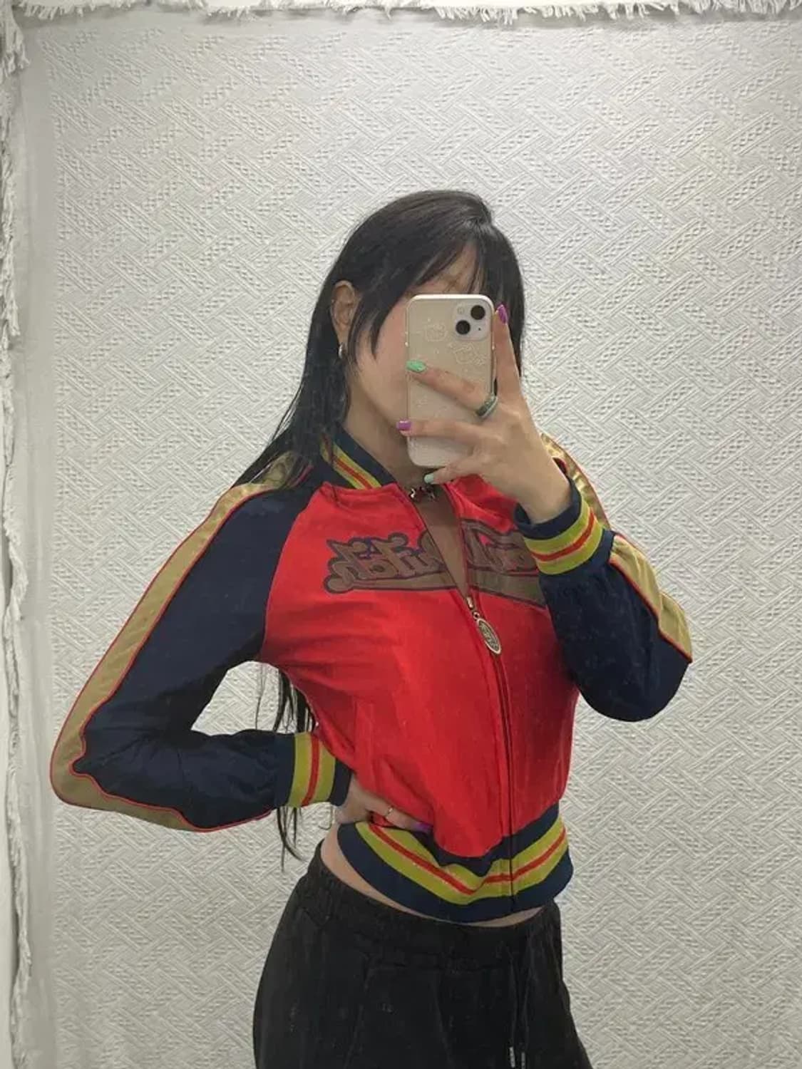 본 더치 일본풍 Y2K 90's 빅로고 바시티 자켓 M C06774 상품이미지1