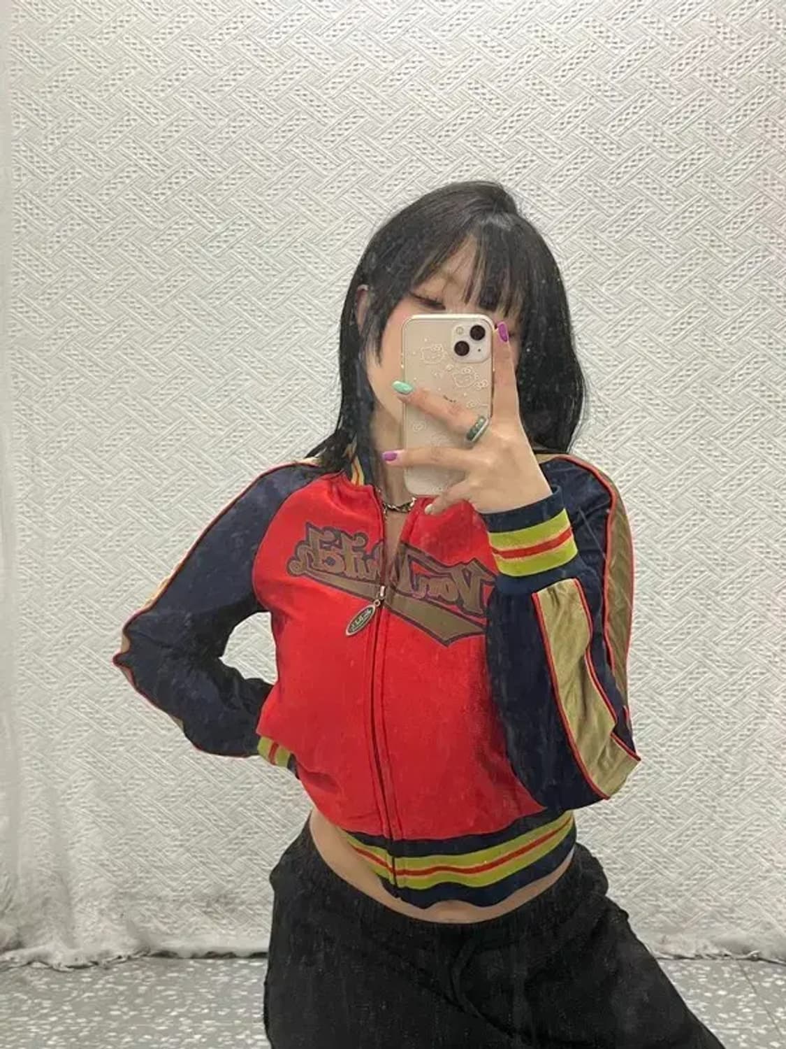 본 더치 일본풍 Y2K 90's 빅로고 바시티 자켓 M C06774 상품이미지2