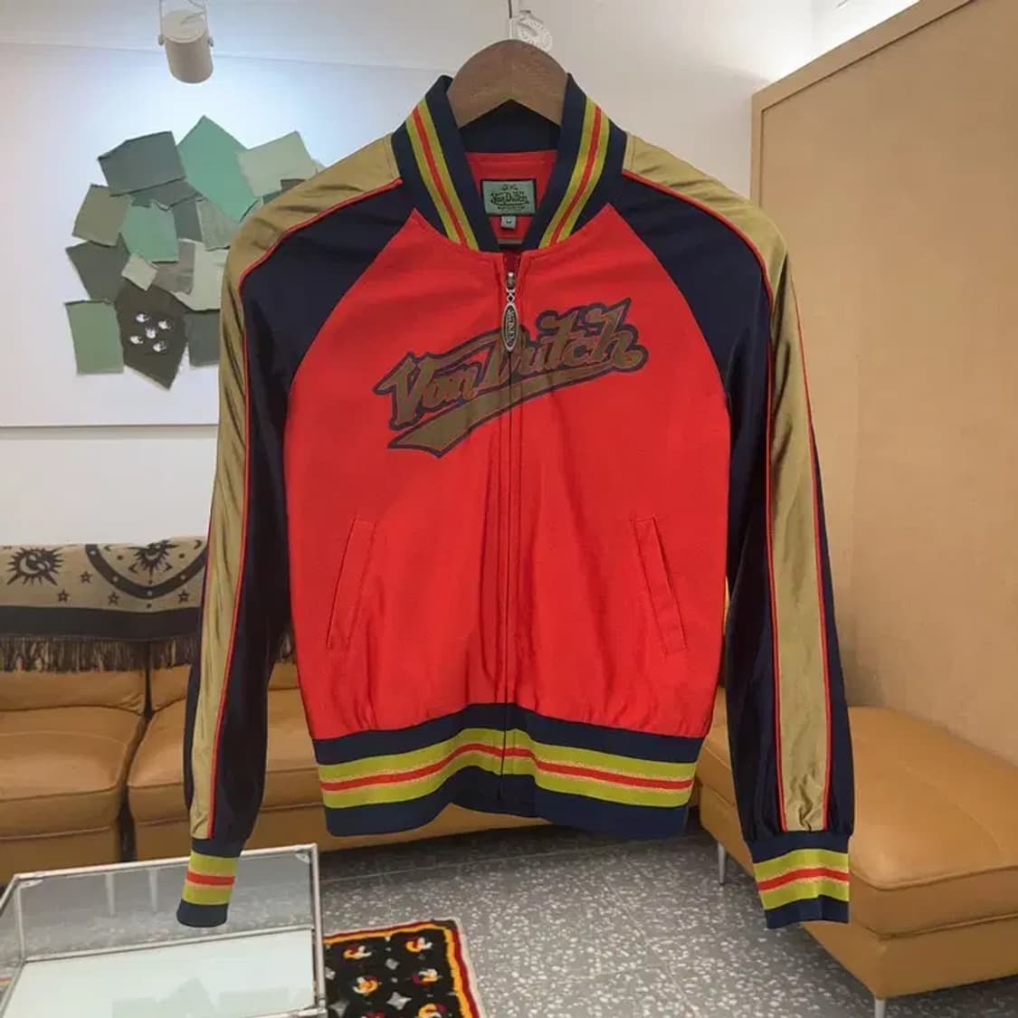 본 더치 일본풍 Y2K 90's 빅로고 바시티 자켓 M C06774 상품이미지3