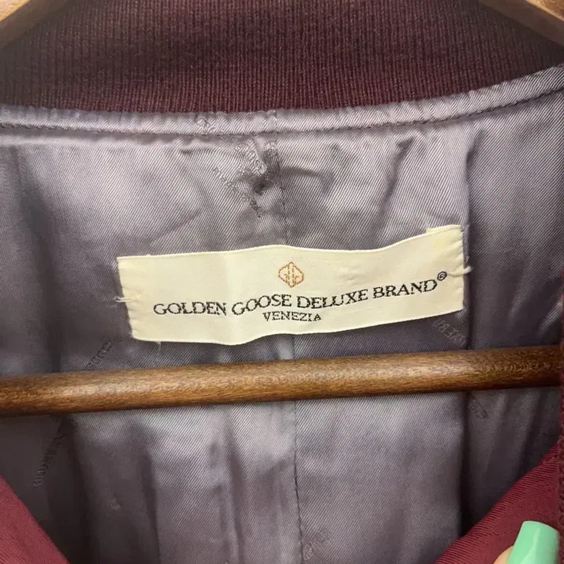 골든 구스 레트로 버건디 항공 자켓 M C06784 상품이미지5