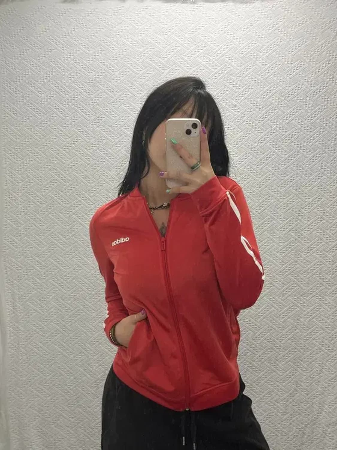 아디다스 레트로 Y2K 코랄컬러 트랙탑 져지 집업 M C06775 상품이미지1