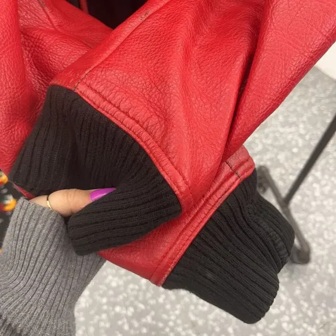 나이키 조던 올드스쿨 울 레더 스타디움 바시티 자켓 L C06785 상품이미지8