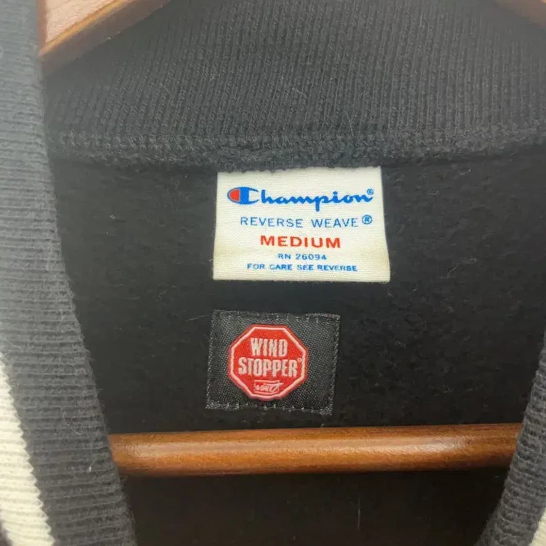 챔피온 리버스위브 베이직 윈드스토퍼 바시티 자켓 M C06800 상품이미지5