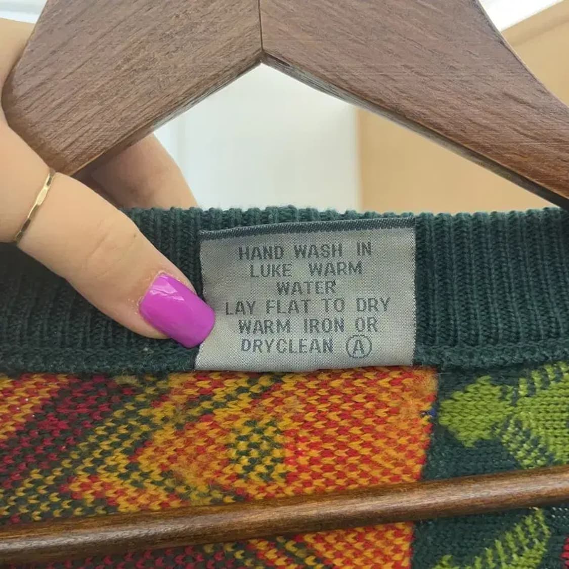 게오쿠 보헤미안 에스닉 패턴 메리노울 니트 가디건 S C06803 상품이미지6