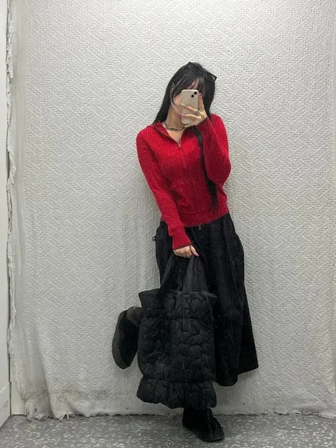 폴로 랄프로렌 여리핏 홀리데이 레드 투웨이 후드 가디건 S C06805 상품이미지1