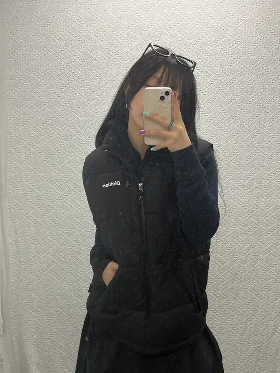 디키즈 베이직 모던 스펠로고 패딩 조끼 M C06818 상품이미지1