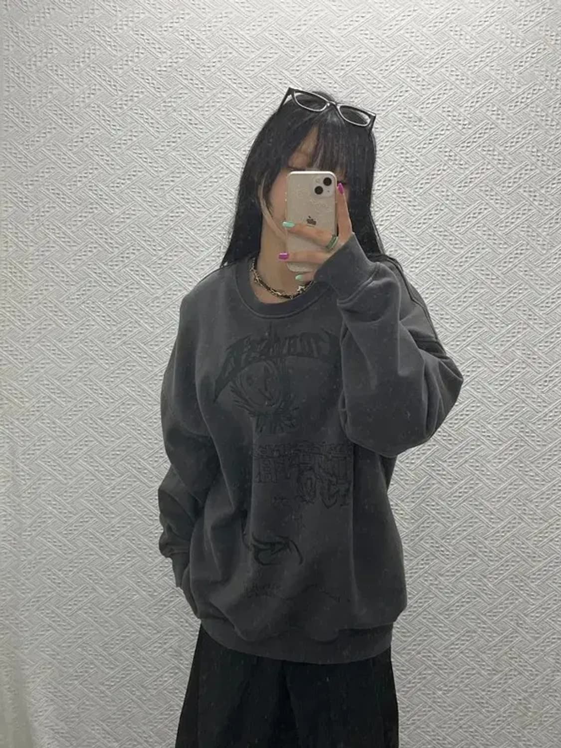 아조바이아조 PBA 아조리카 콜라주 키치 맨투맨 110 C06821 상품이미지1