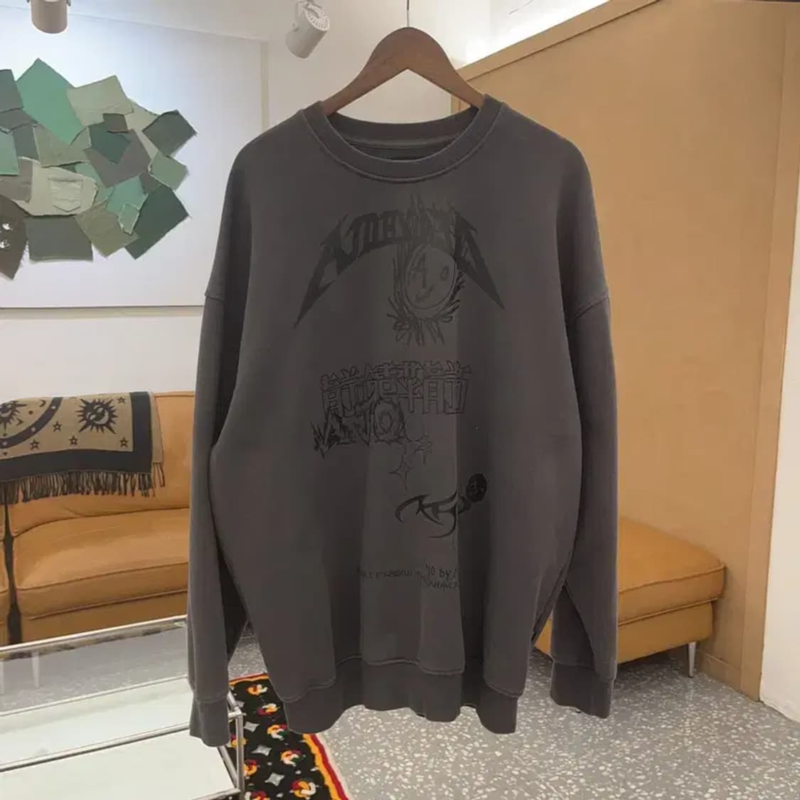 아조바이아조 PBA 아조리카 콜라주 키치 맨투맨 110 C06821 상품이미지3