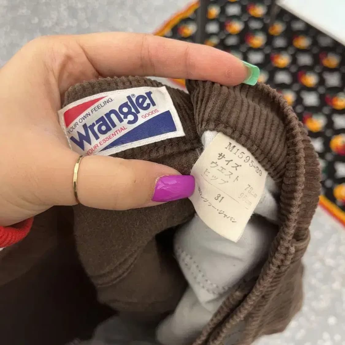 랭글러 레트로 90's 코듀로이 골덴 브라운 바지 31인치 C06833 상품이미지6