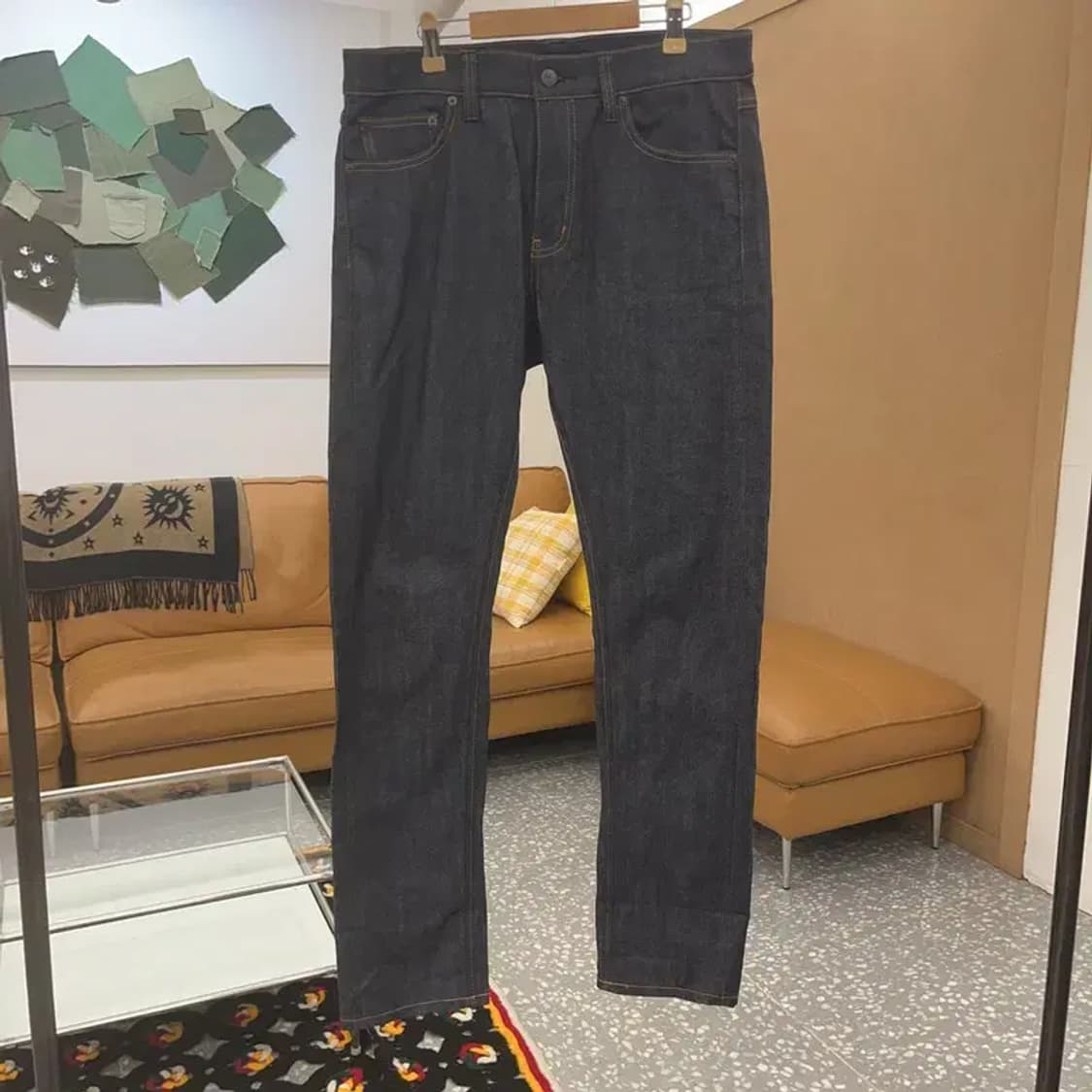 유니클로 질샌 다크인디고 데님 팬츠 28인치 C06835 상품이미지2
