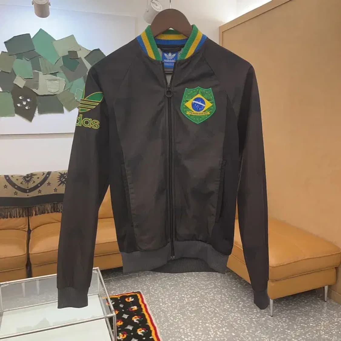 아디다스 올드스쿨 브라질 패치워크 트랙탑 집업 져지 85 C06808 상품이미지3