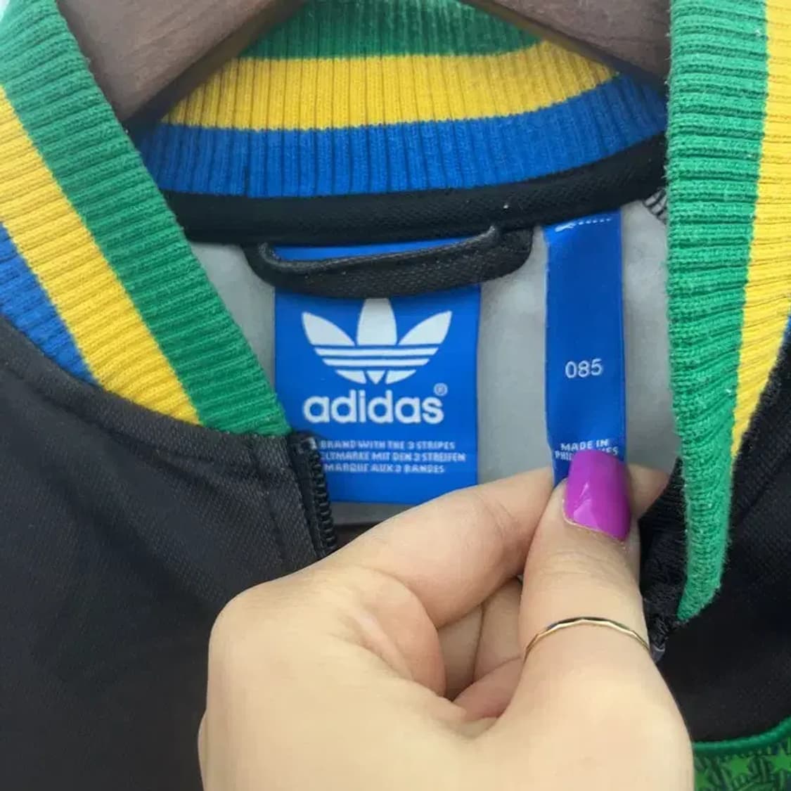 아디다스 올드스쿨 브라질 패치워크 트랙탑 집업 져지 85 C06808 상품이미지5