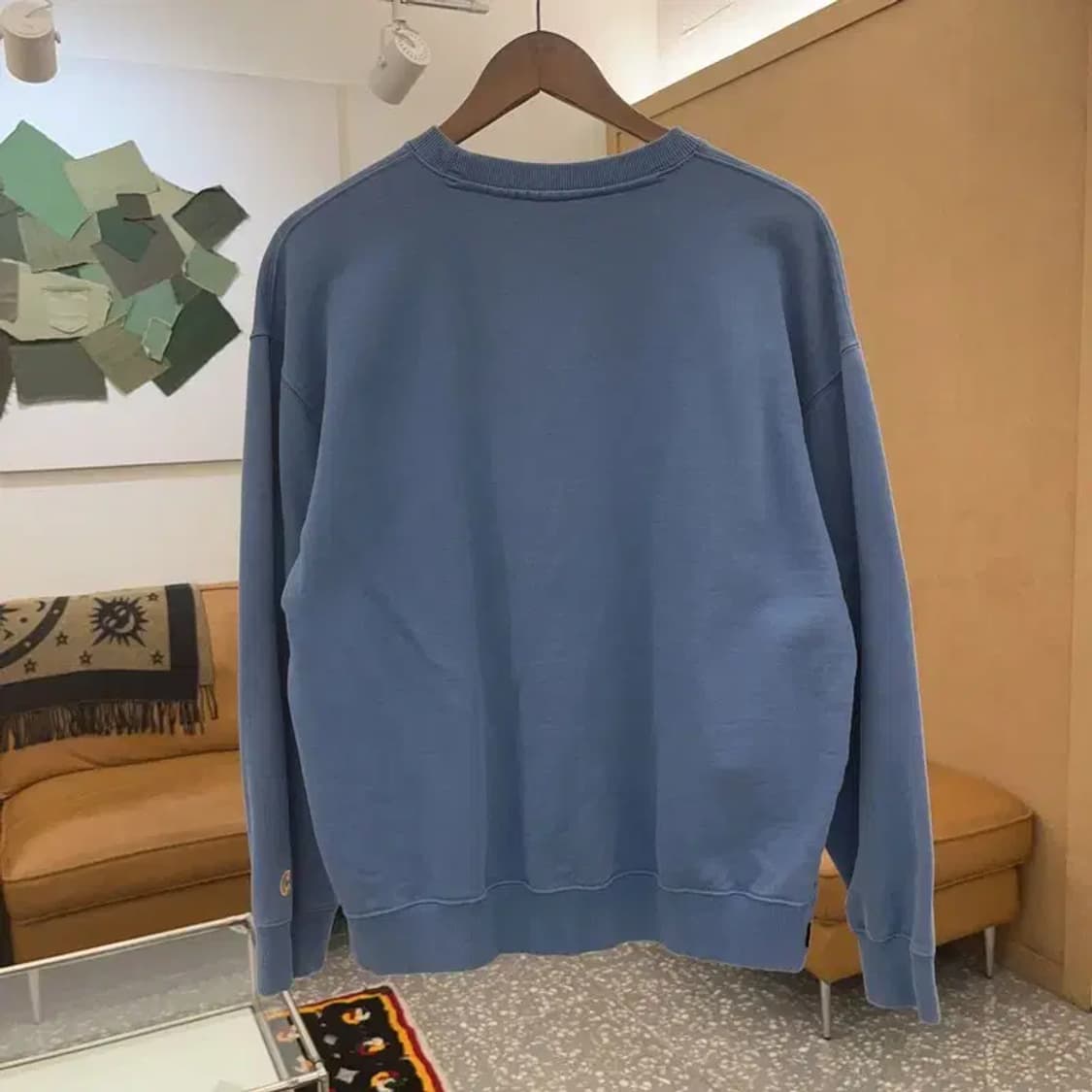 커버낫 올드스쿨 레트로 어센틱 로고 오렌지블루 맨투맨 L C06822 상품이미지4