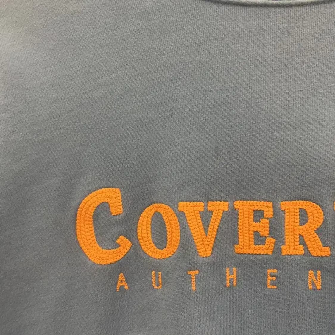 커버낫 올드스쿨 레트로 어센틱 로고 오렌지블루 맨투맨 L C06822 상품이미지8