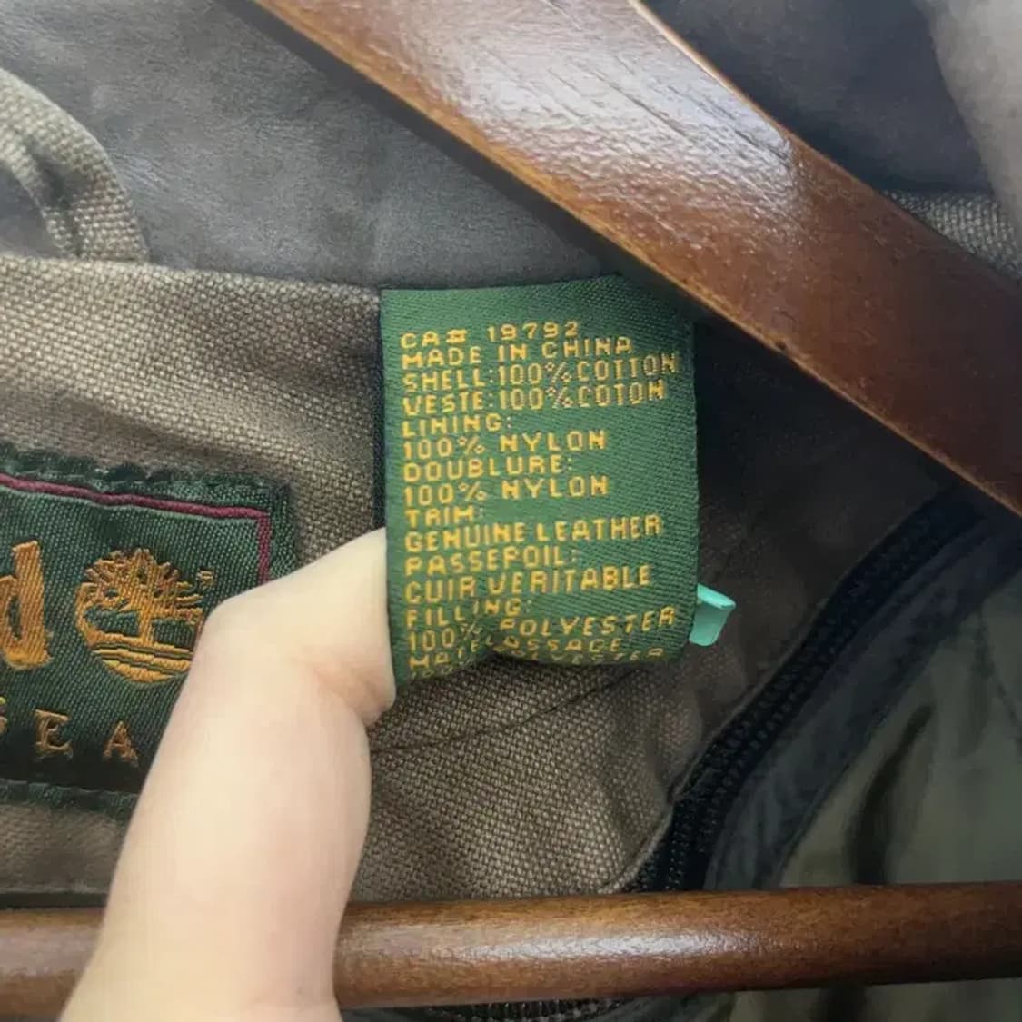 팀버랜드 빈티지 웨더기어 퀄팅 내피 카고 워크 자켓 C06811 상품이미지9