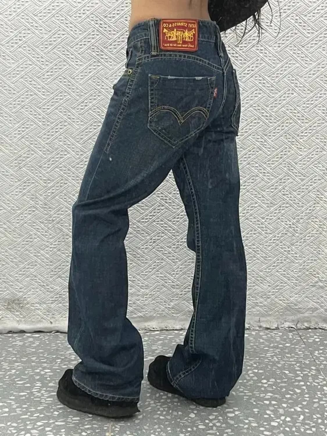 리바이스 올드스쿨 레트로 레드패치 데님 팬츠 76 C06837 상품이미지1