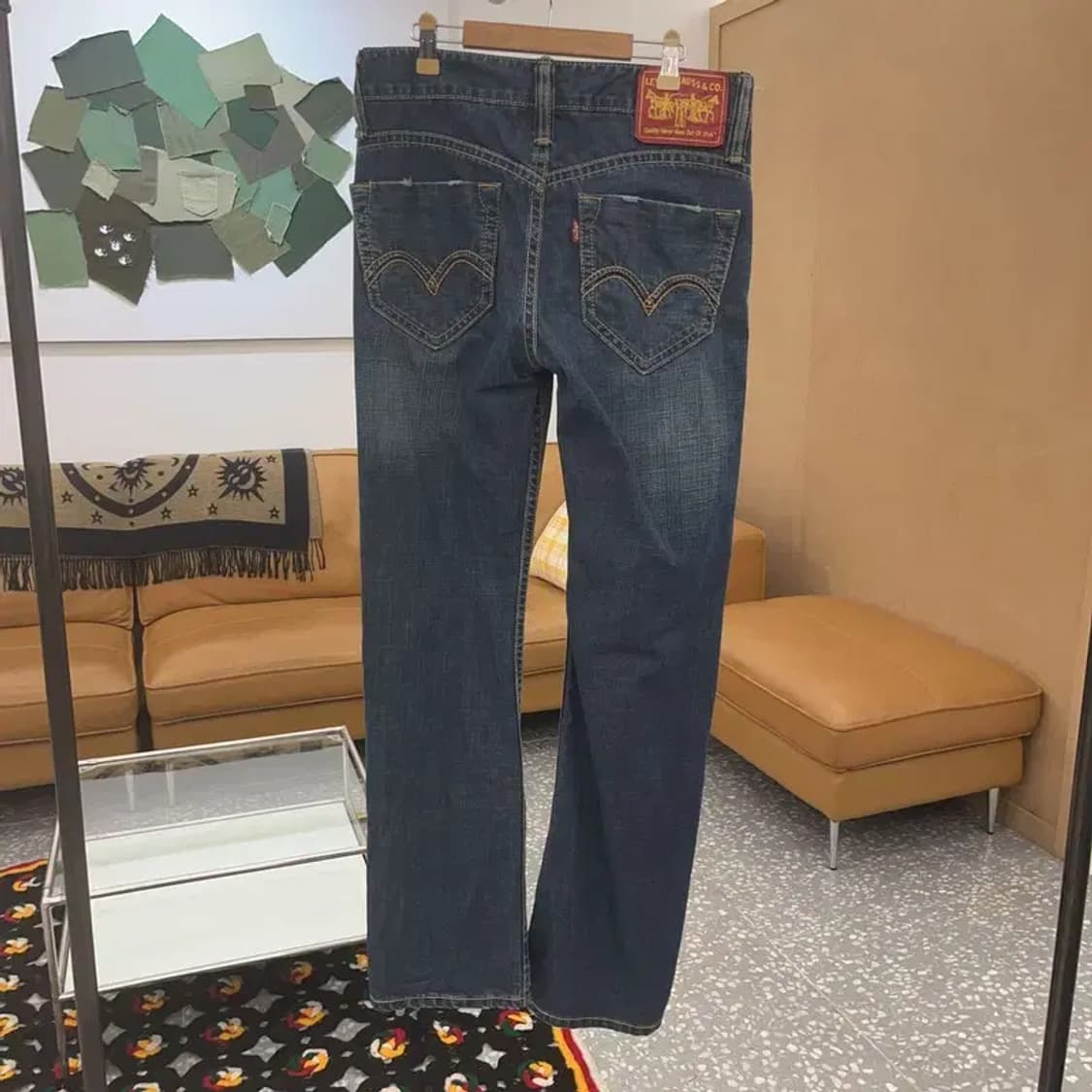 리바이스 올드스쿨 레트로 레드패치 데님 팬츠 76 C06837 상품이미지4