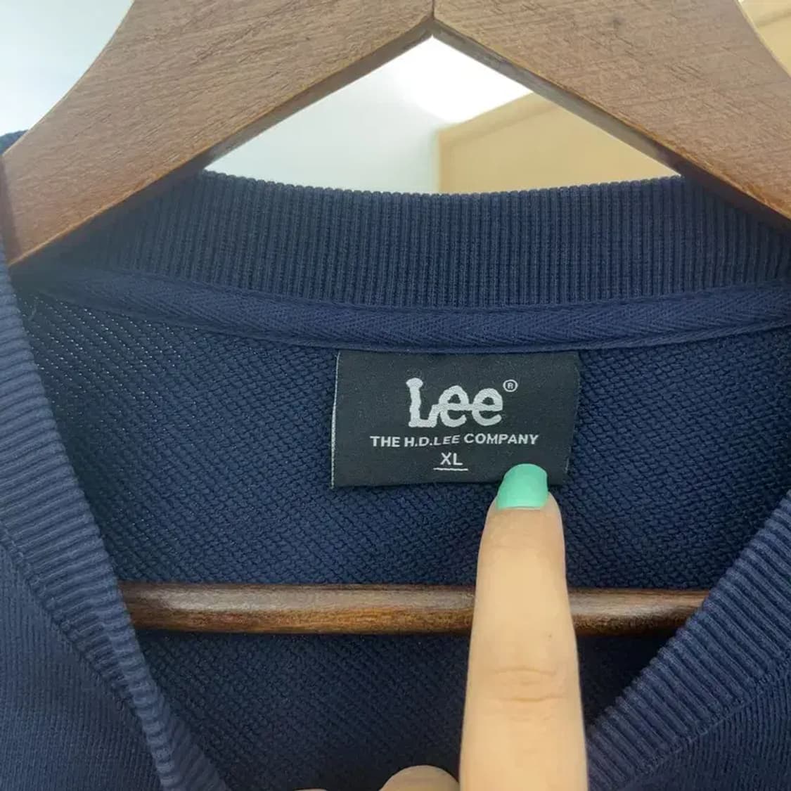 LEE 올드스쿨 빈티지 자수로고 맨투맨 스웻셔츠 XL C06824 상품이미지5