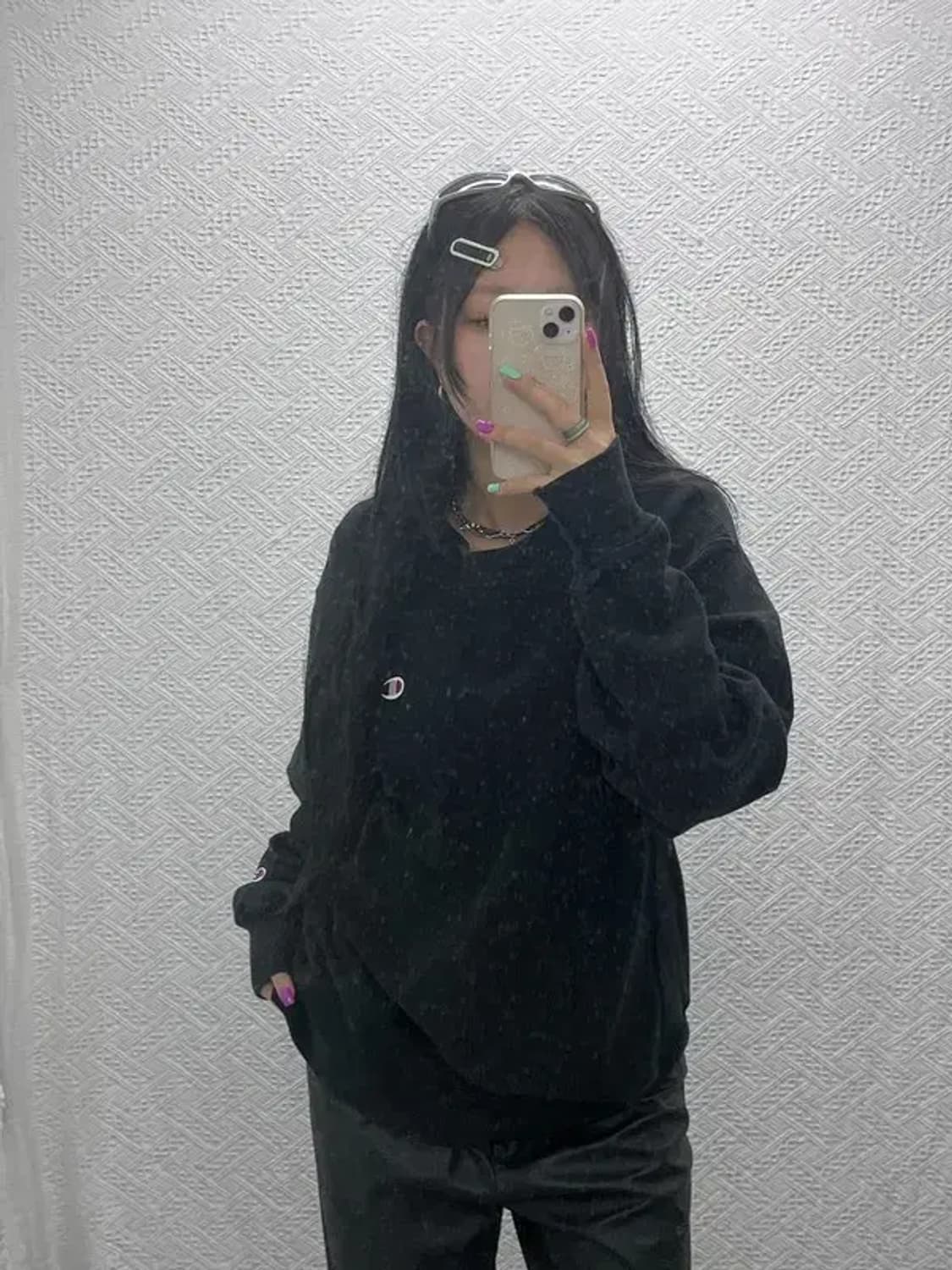 챔피언 리버스위브 베이직 모던 약기모 맨투맨 스웻셔츠 L C06838 상품이미지1