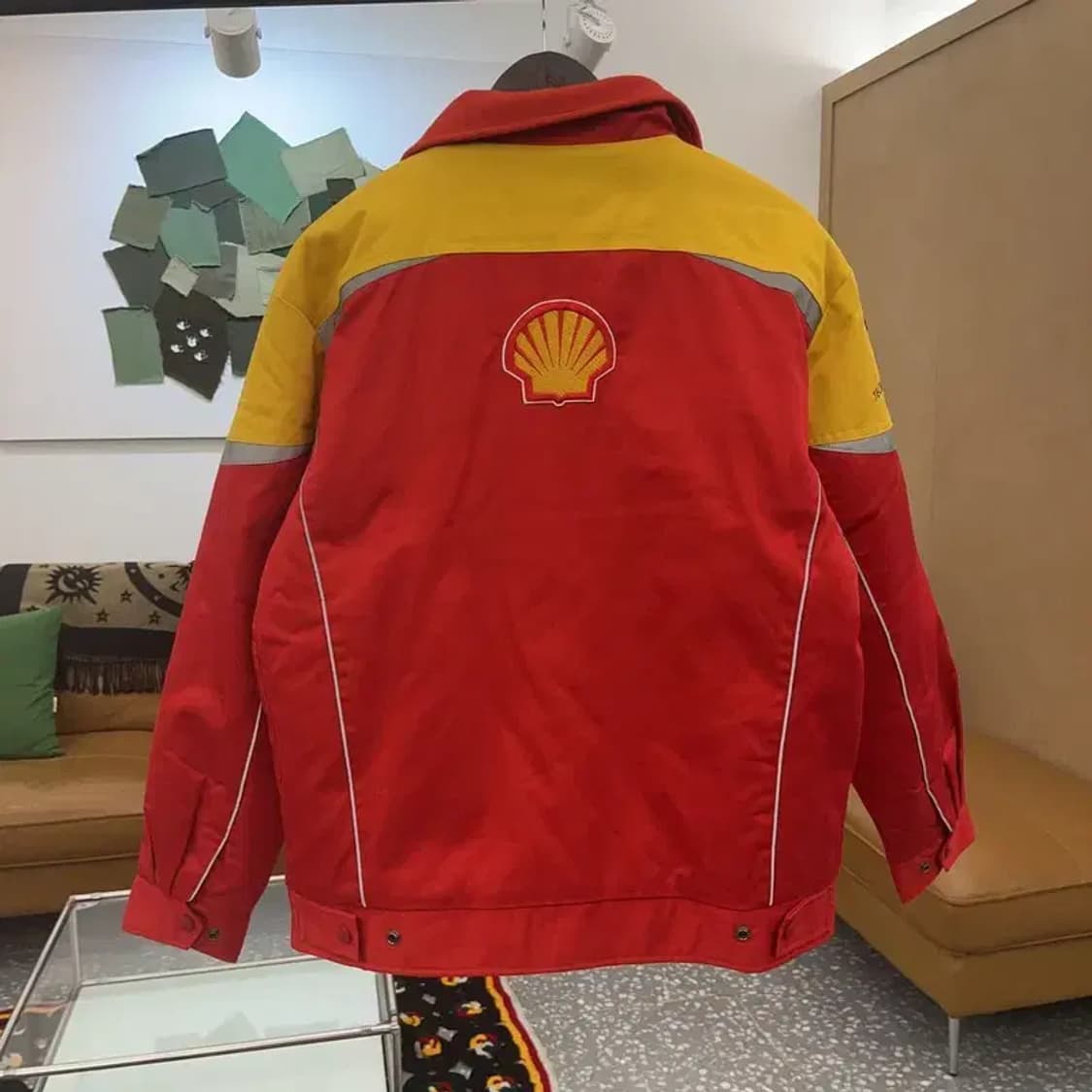 페라리 올드스쿨 레이싱 바이커 자켓 점퍼 L C06841 상품이미지3