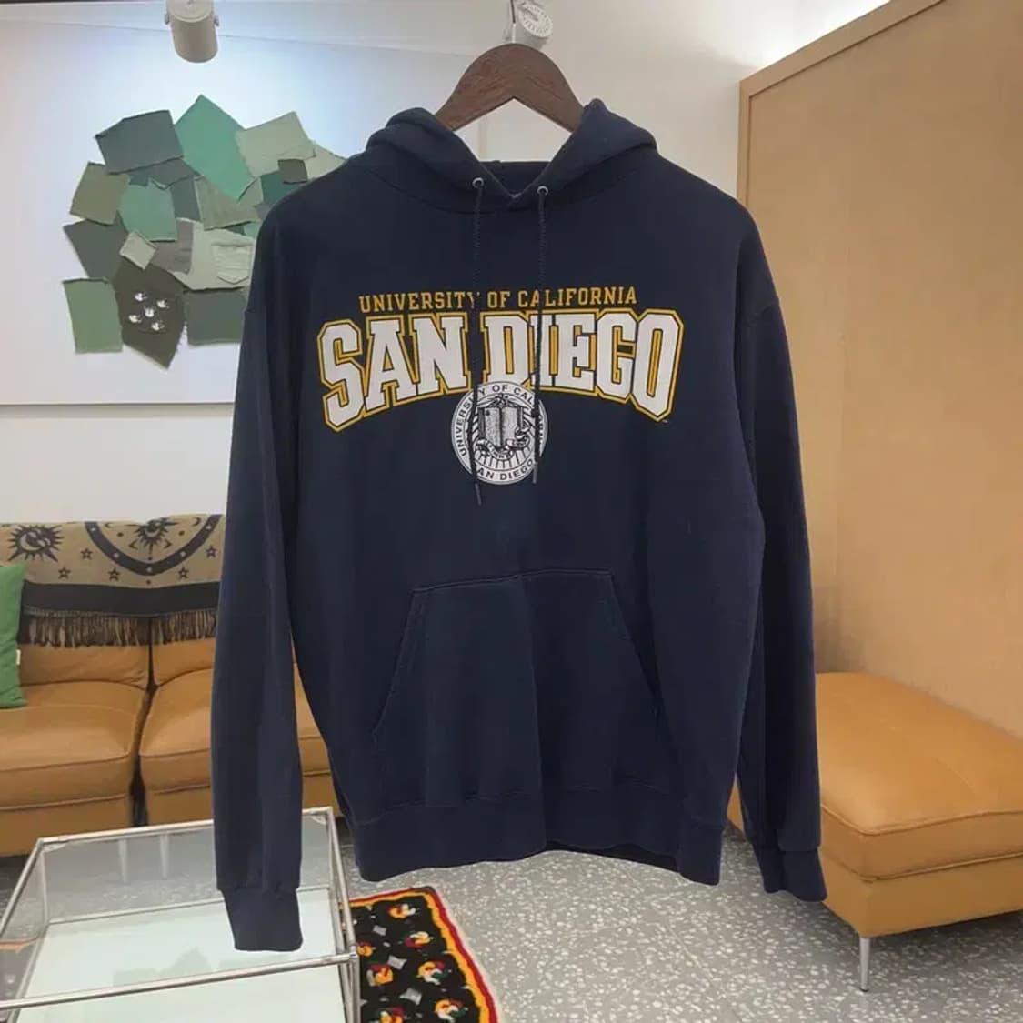 챔피언 올드스쿨 빈티지 샌디에고 약기모 후드티 M C06842 상품이미지3