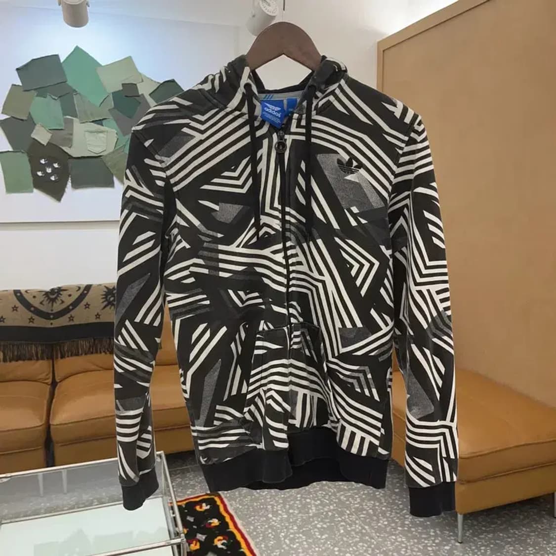 아디다스 유니크 기하학 패턴 져지 집업 90 C06848 상품이미지3