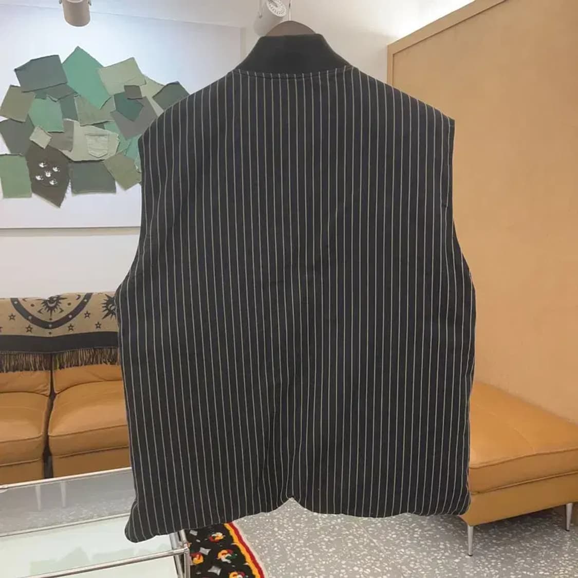 입생로랑 구스다운 리버시블 스트라이프 패딩 조끼 110 C06863 상품이미지3