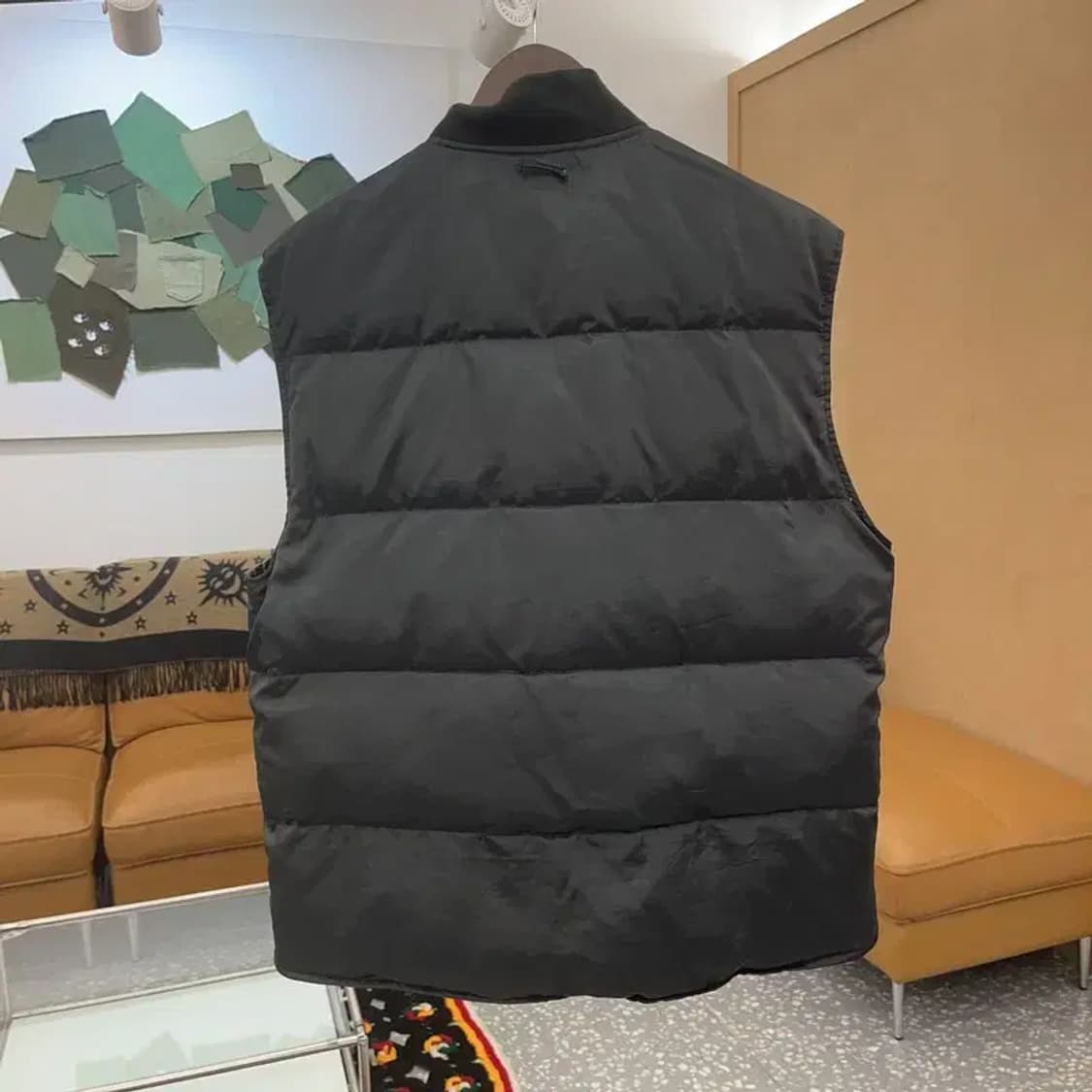 입생로랑 구스다운 리버시블 스트라이프 패딩 조끼 110 C06863 상품이미지5