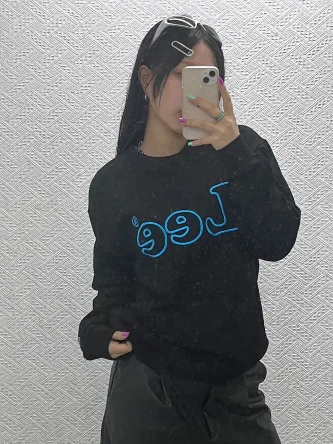 LEE 올드스쿨 키치 빅로고 맨투맨 스웻셔츠 M C06839 상품이미지1