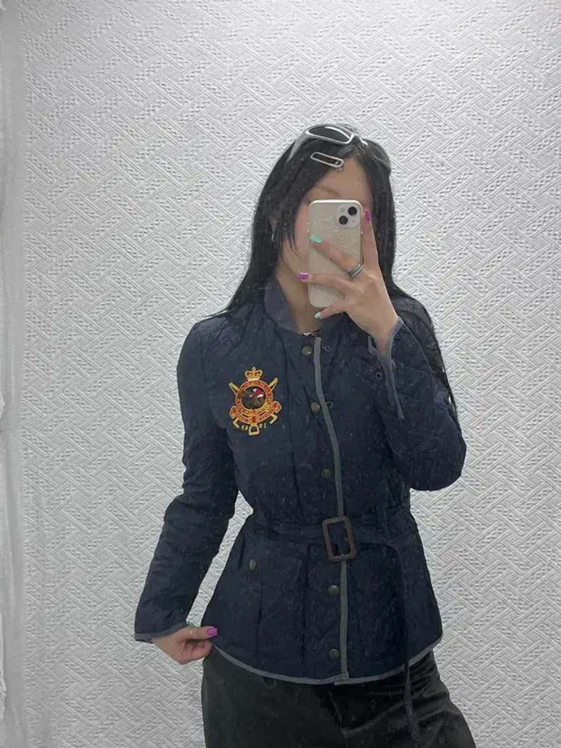 폴로 랄프 로렌 올드스쿨 자수로고 벨티드 경량 패딩 M C06855 상품이미지2