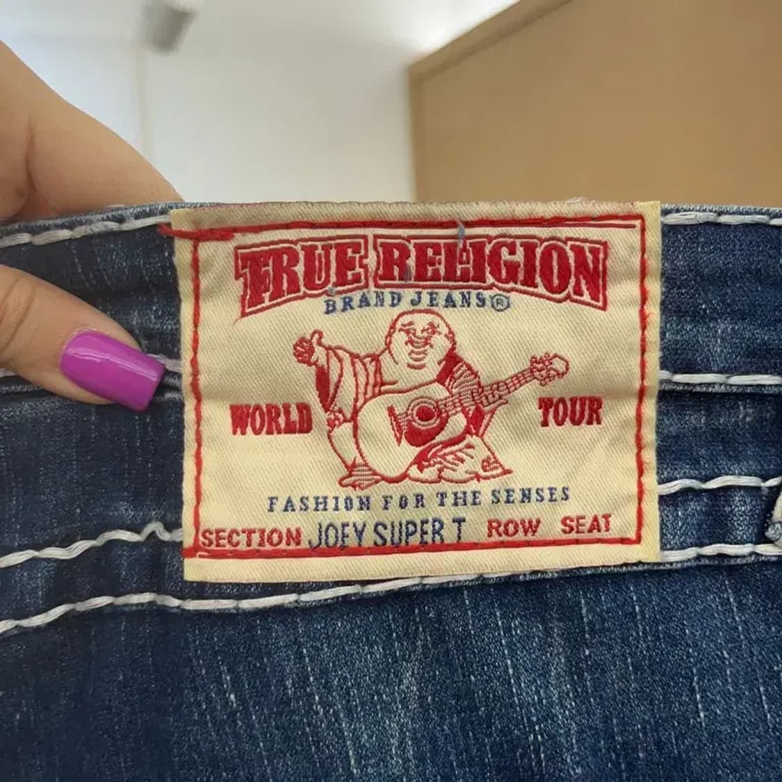 트루릴리전 조이슈퍼티 키치 스티치 포인트 데님팬츠 30인치 C06870 상품이미지5