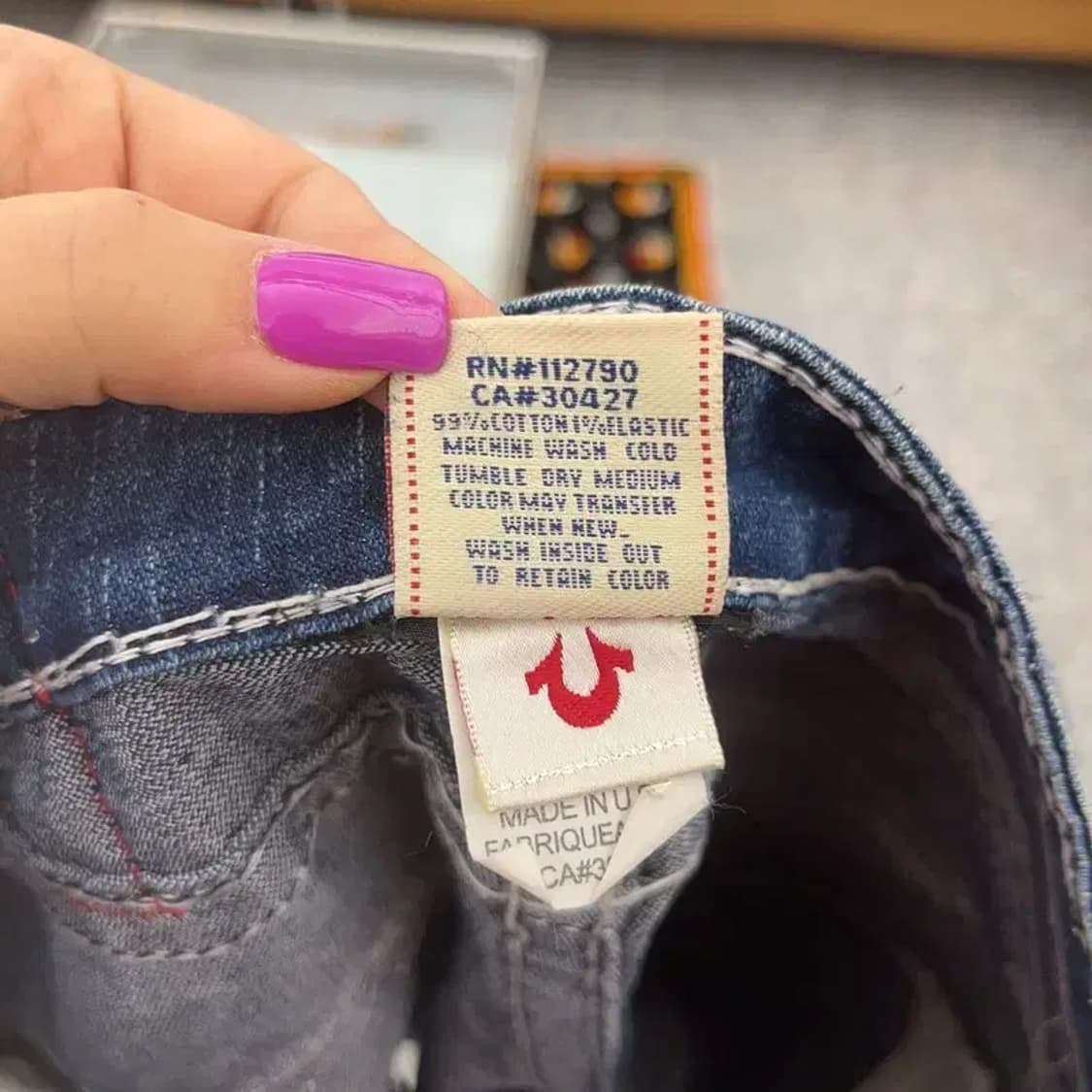 트루릴리전 조이슈퍼티 키치 스티치 포인트 데님팬츠 30인치 C06870 상품이미지7