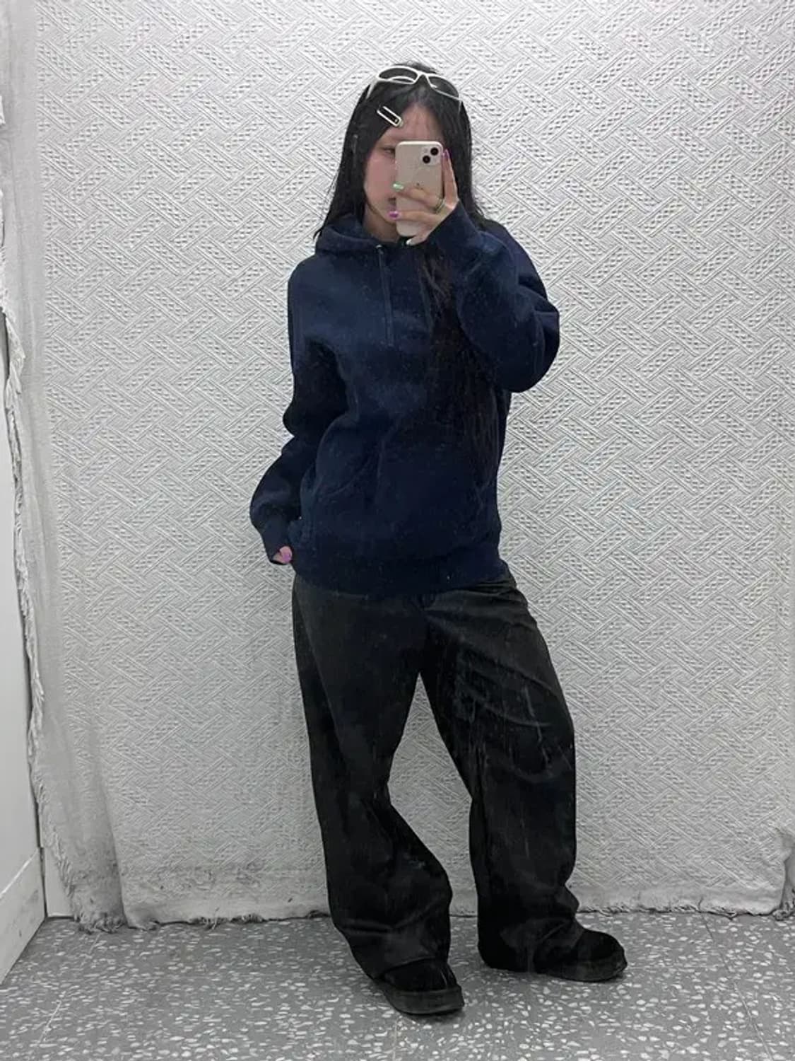 슈프림 키치 멘디니 건 백프린팅 약기모 후드티 M C06844 상품이미지2