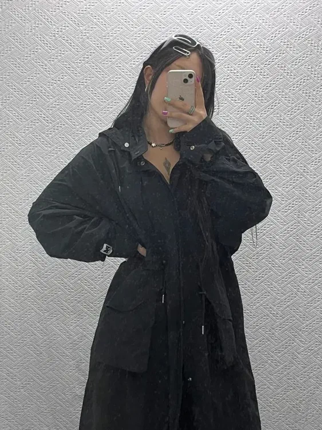 파르티멘토 빈티지 하이넥 롱 야상 자켓 L C06866 상품이미지1