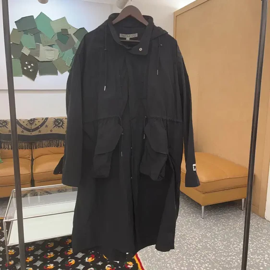 파르티멘토 빈티지 하이넥 롱 야상 자켓 L C06866 상품이미지3