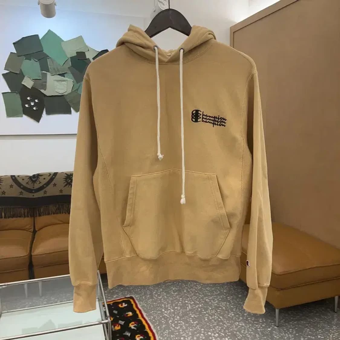 챔피언 아방핏 베이직 모던 약기모 후드티 S C06845 상품이미지3