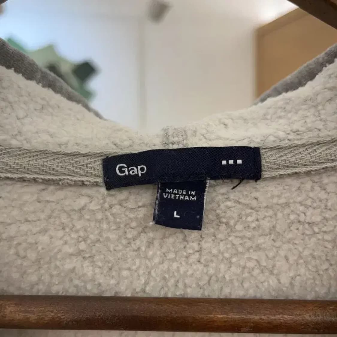 갭 올드스쿨 자수패치 로고플레이 기모 후드티 L C06846 상품이미지5