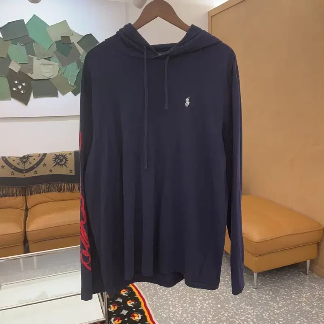 폴로 랄프 로렌 올드스쿨 백프린팅 후드 롱슬리브 XL C06849 상품이미지3