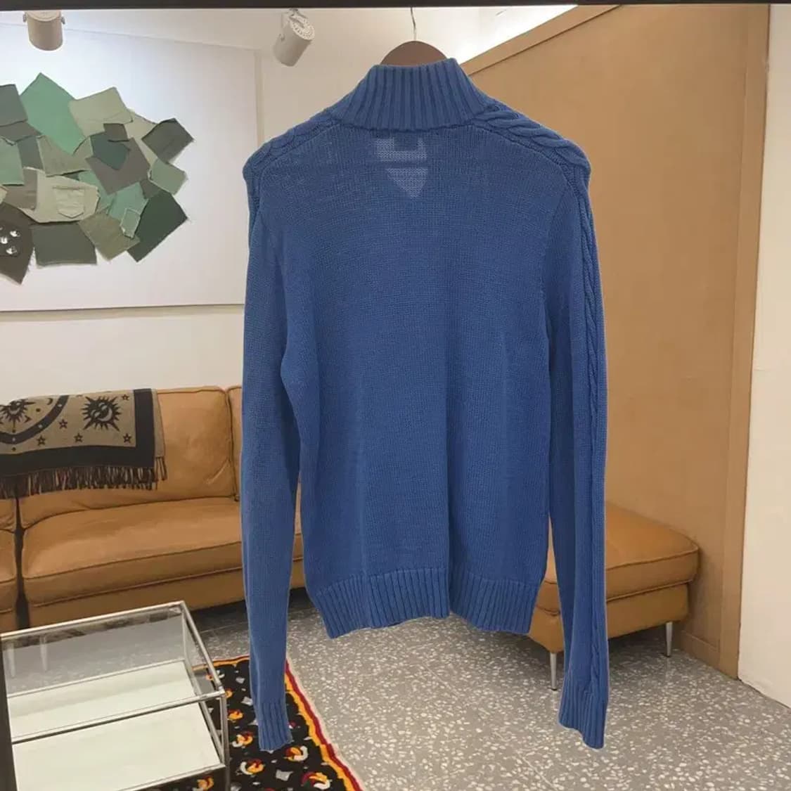 폴로 랄프로렌 스포츠 레트로 비비드블루 니트 가디건 XL C06884 상품이미지4