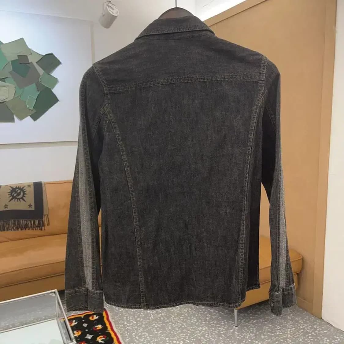 LEE 올드스쿨 트러커 흑청 데님 셔츠 95 C06889 상품이미지4