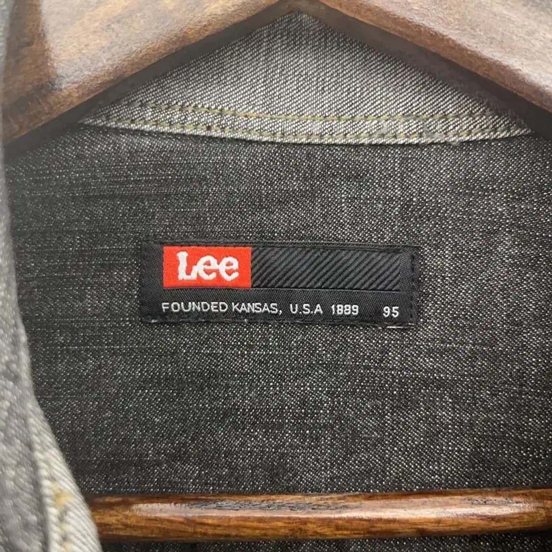 LEE 올드스쿨 트러커 흑청 데님 셔츠 95 C06889 상품이미지5