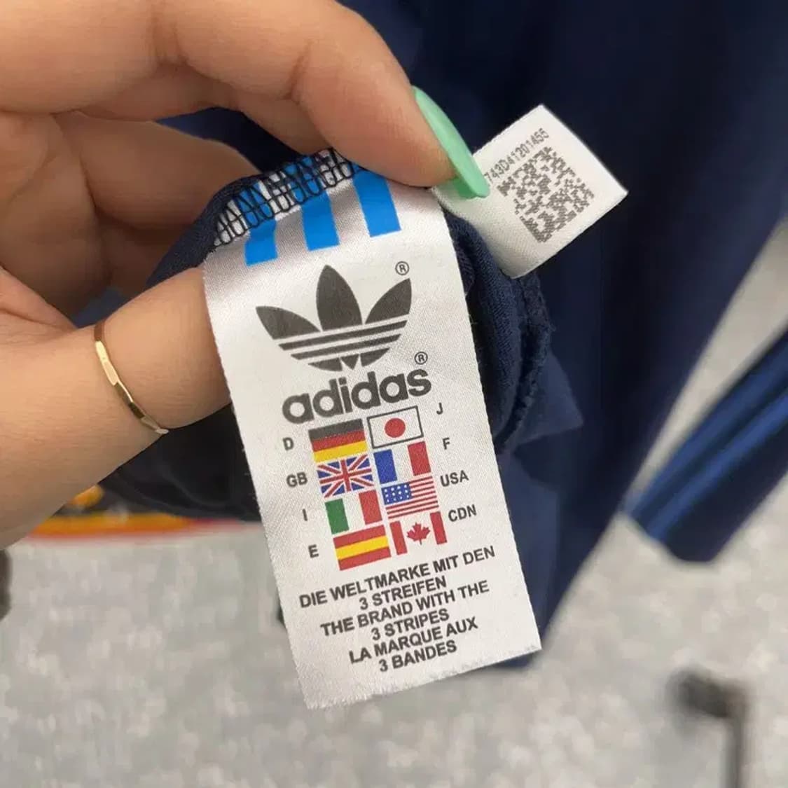 아디다스 스타디움 오리지널 블루 삼선 롱슬리브 100 C06890 상품이미지5