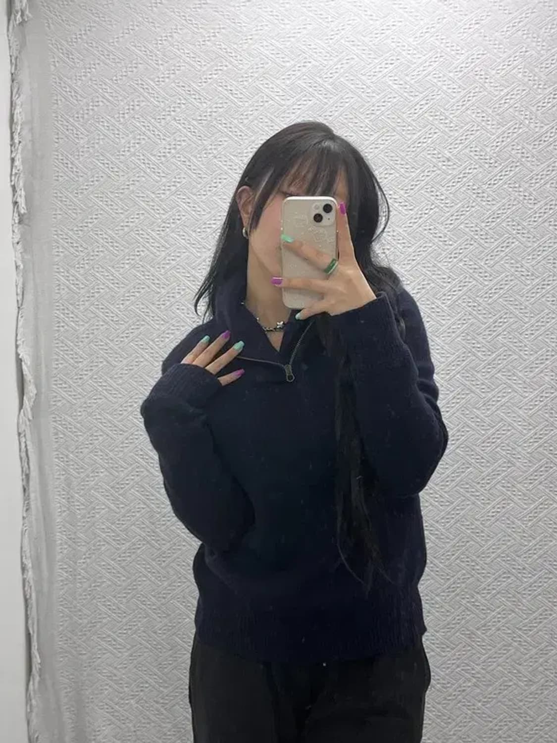 폴로 랄프로렌 빈티지 숄카라 사이드지퍼 울 니트 M C06902 상품이미지2