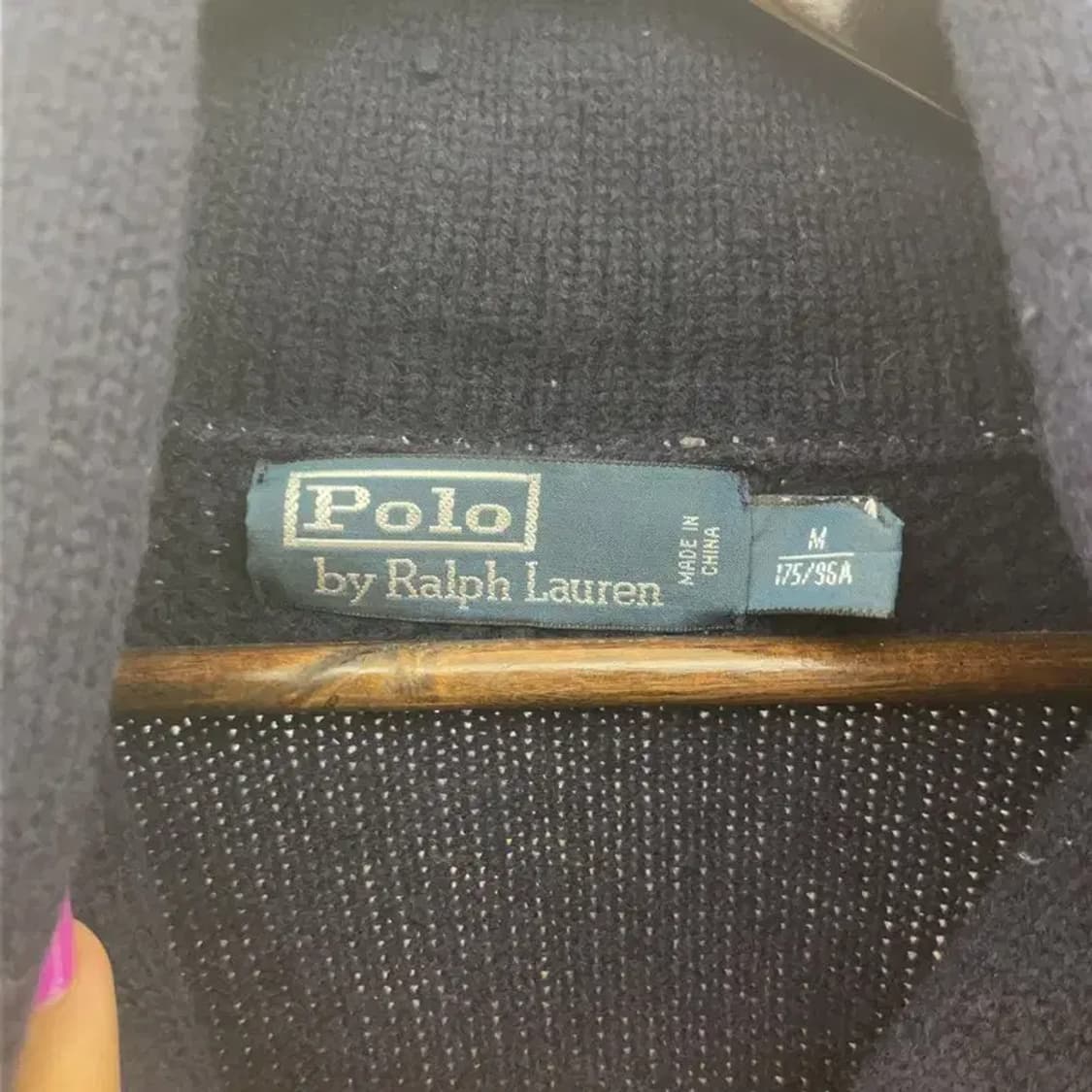 폴로 랄프로렌 빈티지 숄카라 사이드지퍼 울 니트 M C06902 상품이미지5