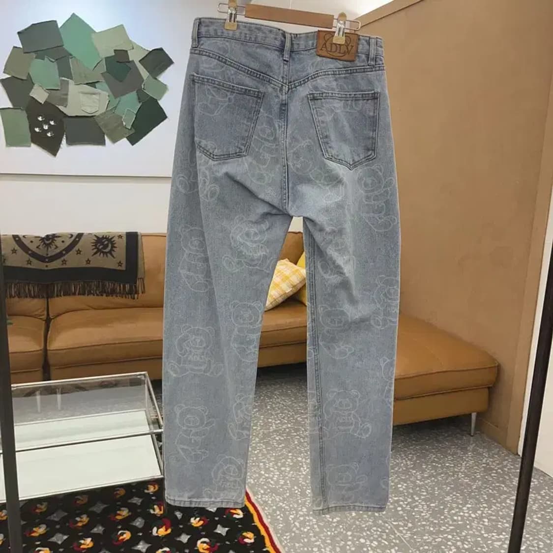 아크메드라비 키치 베어 패턴 데님 팬츠 1 C06906 상품이미지4